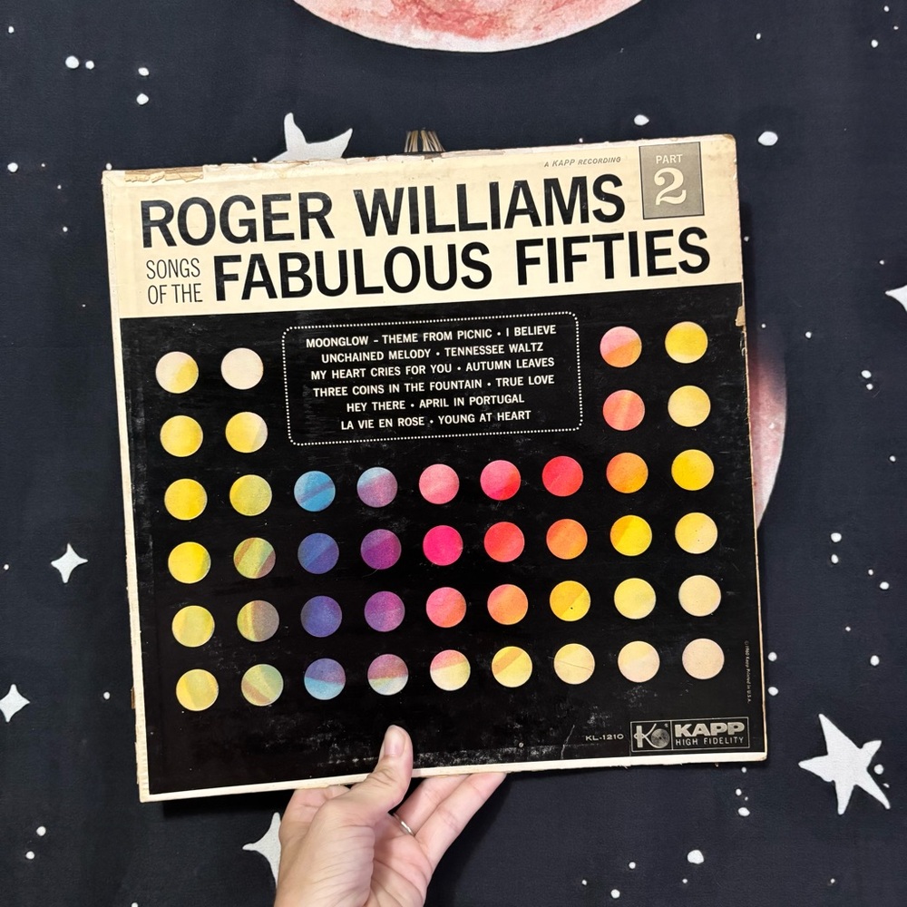 Roger Williams Vinyl Record - Songs of the Fabulous Fifties